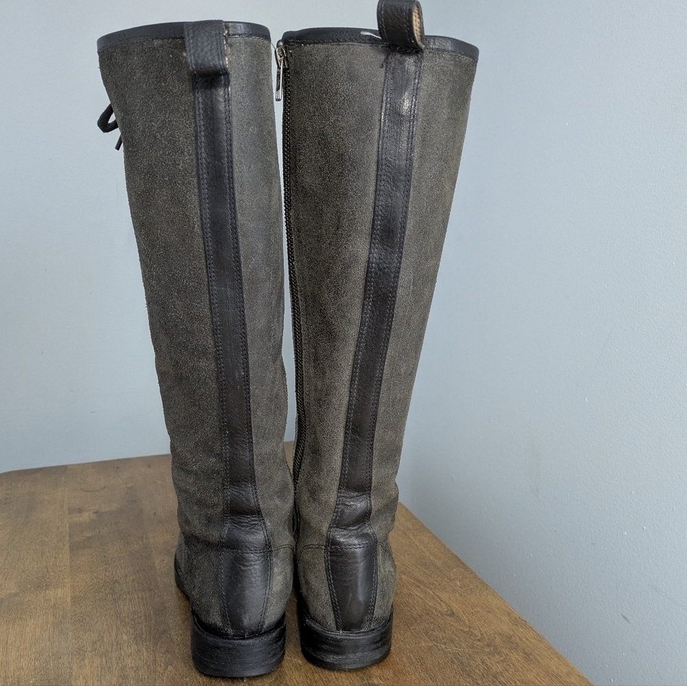 Frye Tall Lace Up Veronica Boot - Picture 3 of 16